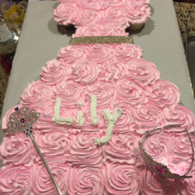 Pink Dress Birthday Cake
