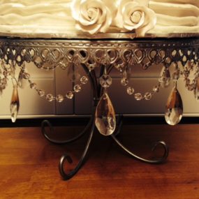 Bling Silver Cake Stand