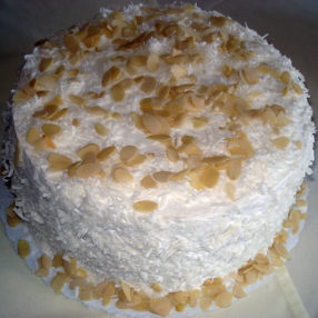 Coconut almond cake