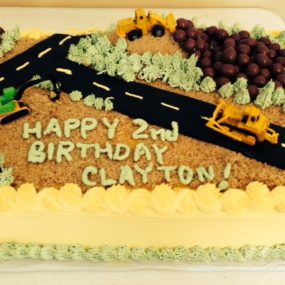 construction cake for birthday
