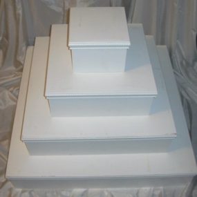 White Wood Cupcake Stand