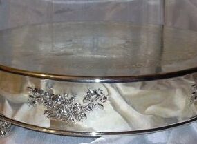 Shiny Silver Cake Plateau