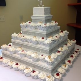 bling cupcakes for a wedding