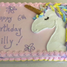 Birthday cake unicorn