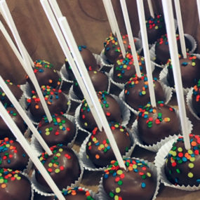 cake pops with sprinkles