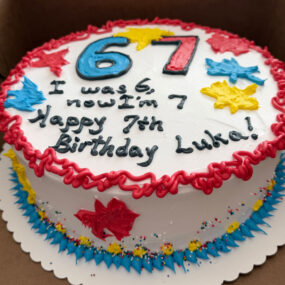 6-7 birthday cake for kids